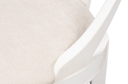Deco Side Chair, Cortina White - Taupe