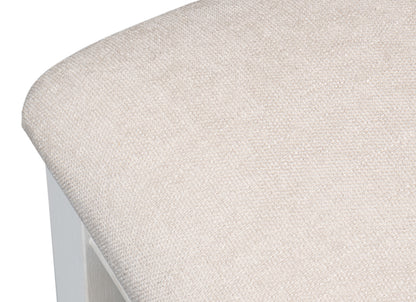 Deco Side Chair, Cortina White - Taupe