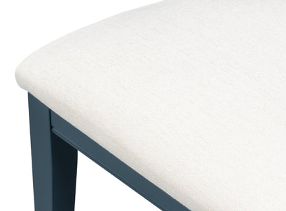 Deco Side Chair Blue and White