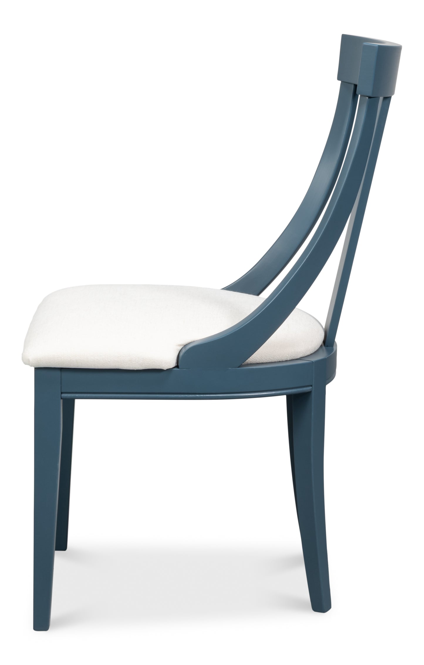 Deco Side Chair Blue and White