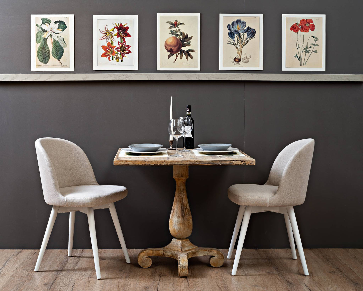 Bistro Table, Antique Oak