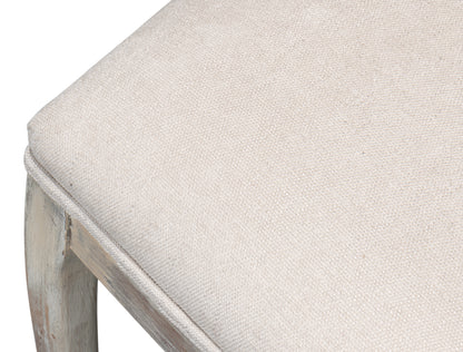 Oval Cane Back Side Chair-Grey Oak-Taupe