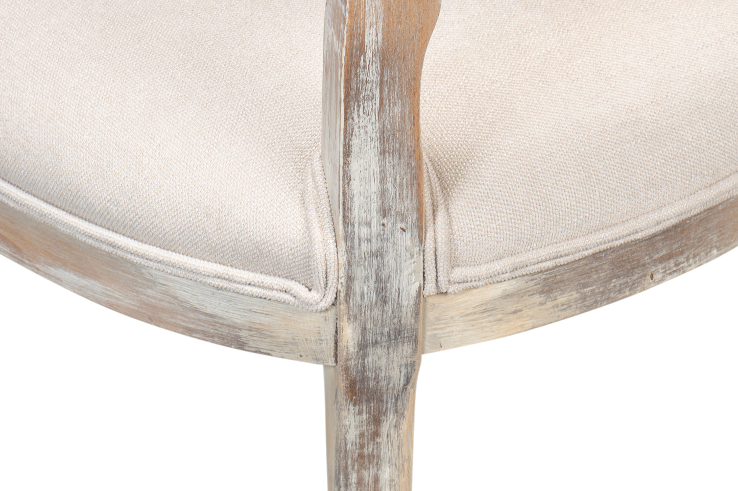 Oval Cane Back Side Chair-Grey Oak-Taupe