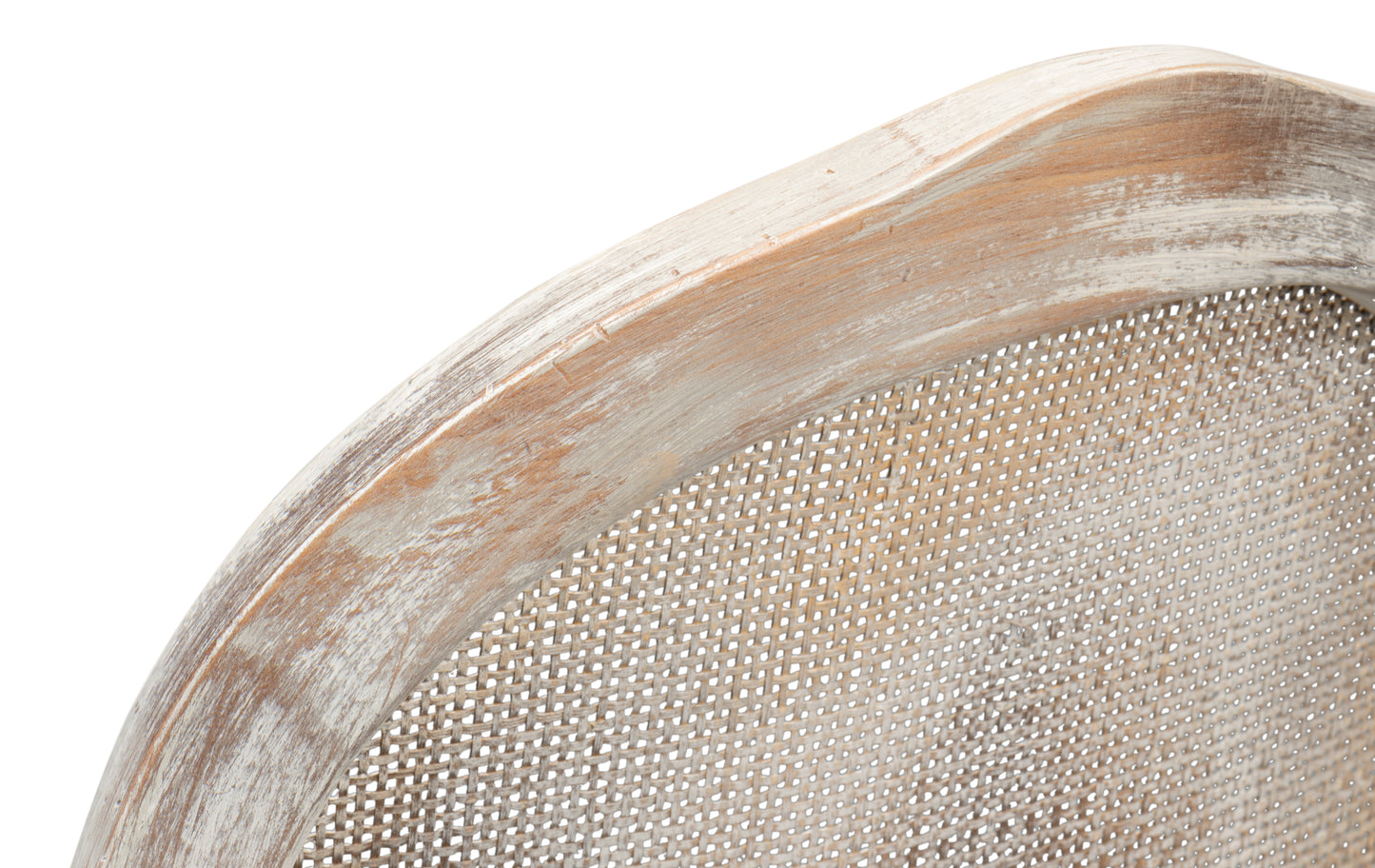 Oval Cane Back Side Chair-Grey Oak-Taupe