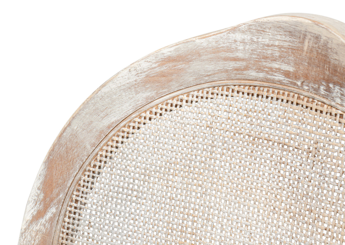 Oval Cane Back Side Chair-Grey Oak-Taupe