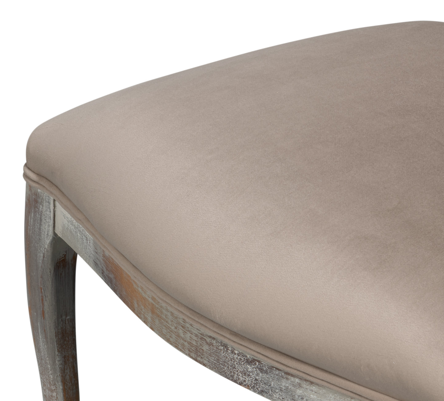 OVAL CANE BACK SIDE CHAIR-GREY OAK-GREY