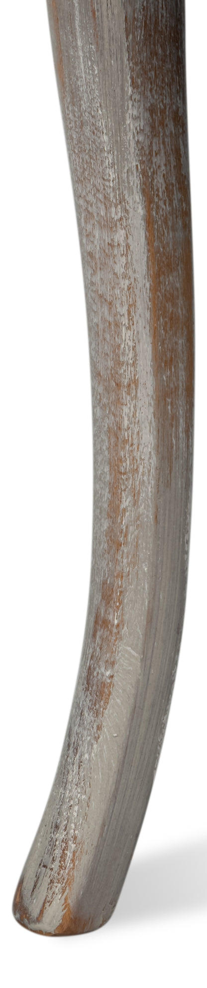 OVAL CANE BACK SIDE CHAIR-GREY OAK-GREY