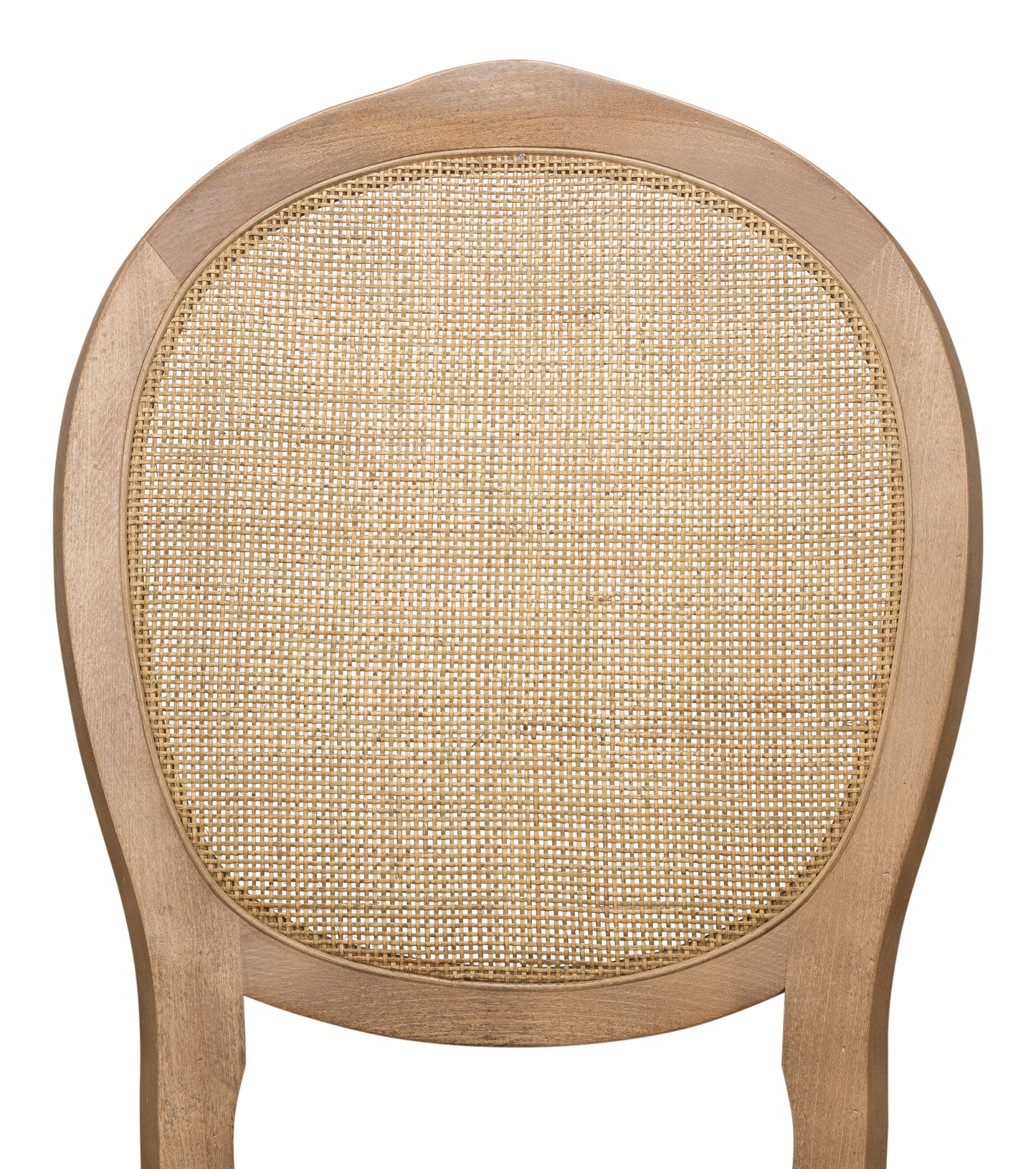 Oval Cane Back Side Chair-Driftwood-Charcoal