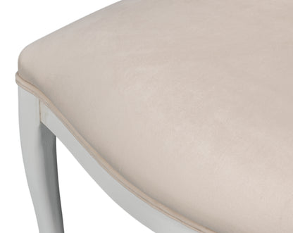 Oval Cane Back Side Chair-Cortina White