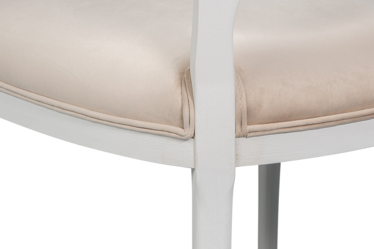 Oval Cane Back Side Chair-Cortina White
