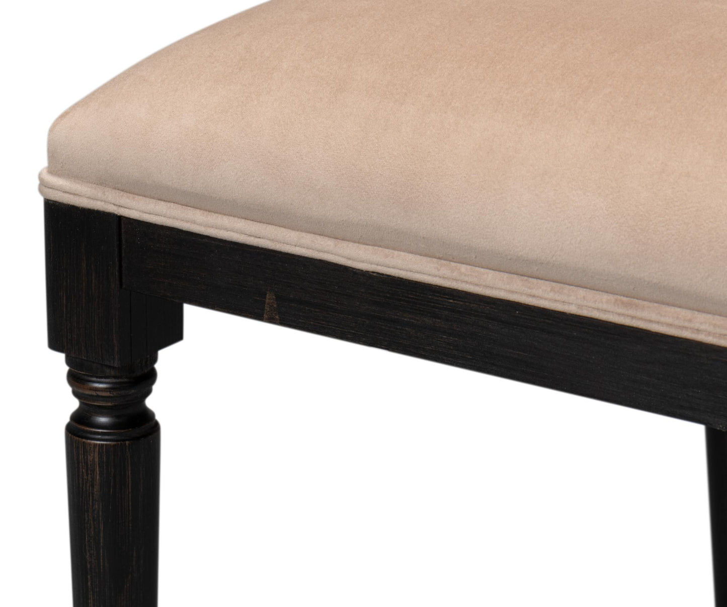 Cane Back Side Chair, Nero, Toffee