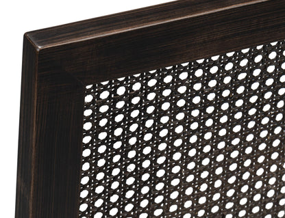 Cane Back Side Chair, Nero, Toffee