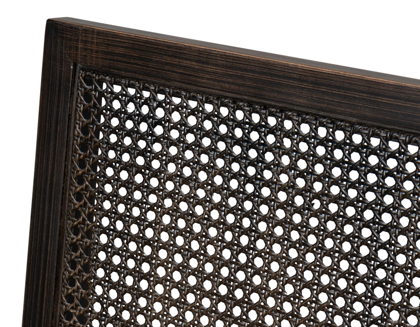 Cane Back Side Chair, Nero, Toffee