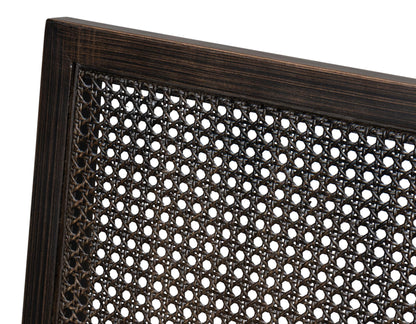 Cane Back Side Chair, Nero, Toffee