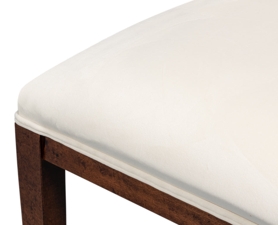 GOCCIA SIDE CHAIR, WALNUT,TAUPE VELVET