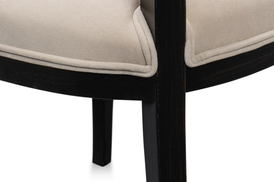 Goccia Side Chair Nero Banks Organza