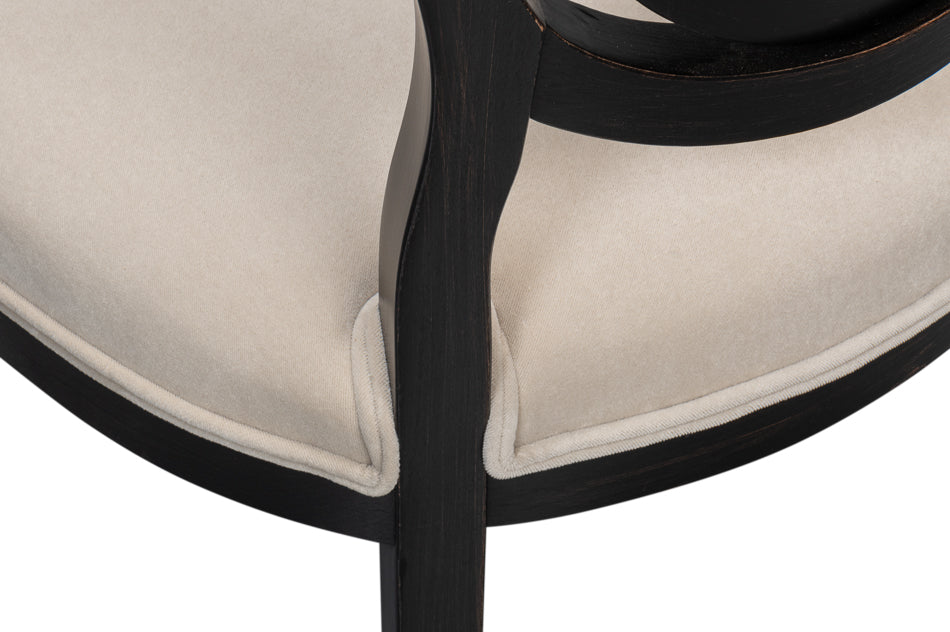 Goccia Side Chair Nero Banks Organza