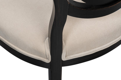 Goccia Side Chair Nero Banks Organza