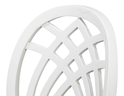 Goccia Side Chair Cortina White Crema