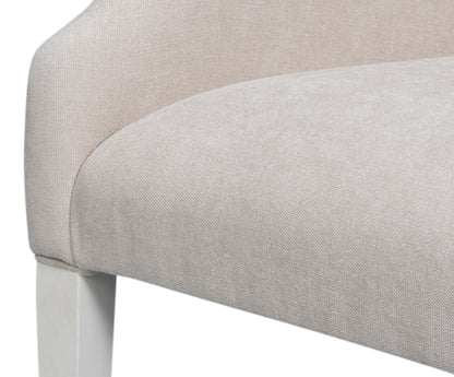 Captains Chair Cortina White Taupe