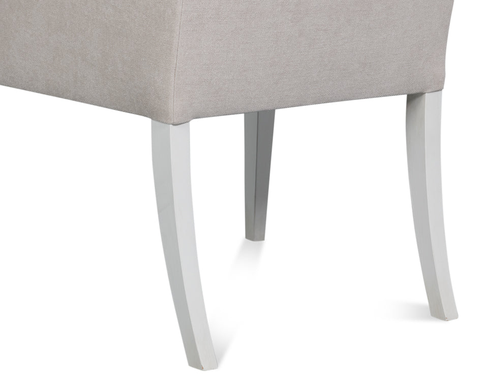 Captains Chair Cortina White Taupe
