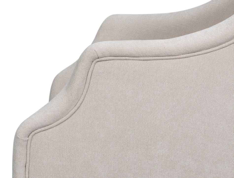 Captains Chair Cortina White Taupe