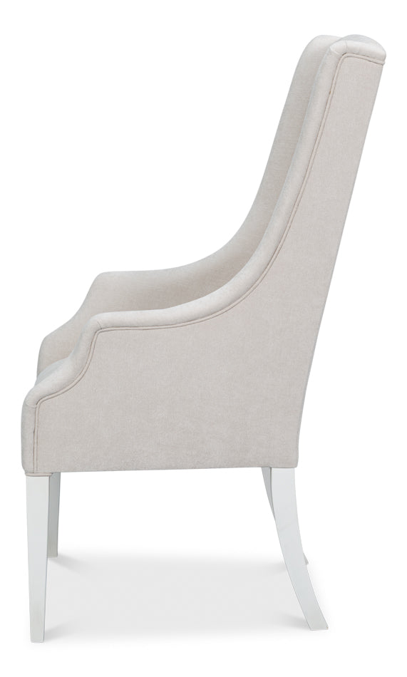 Captains Chair Cortina White Taupe