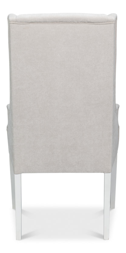 Captains Chair Cortina White Taupe