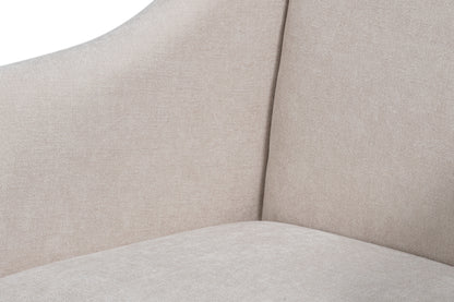 Captains Chair Cortina White Taupe