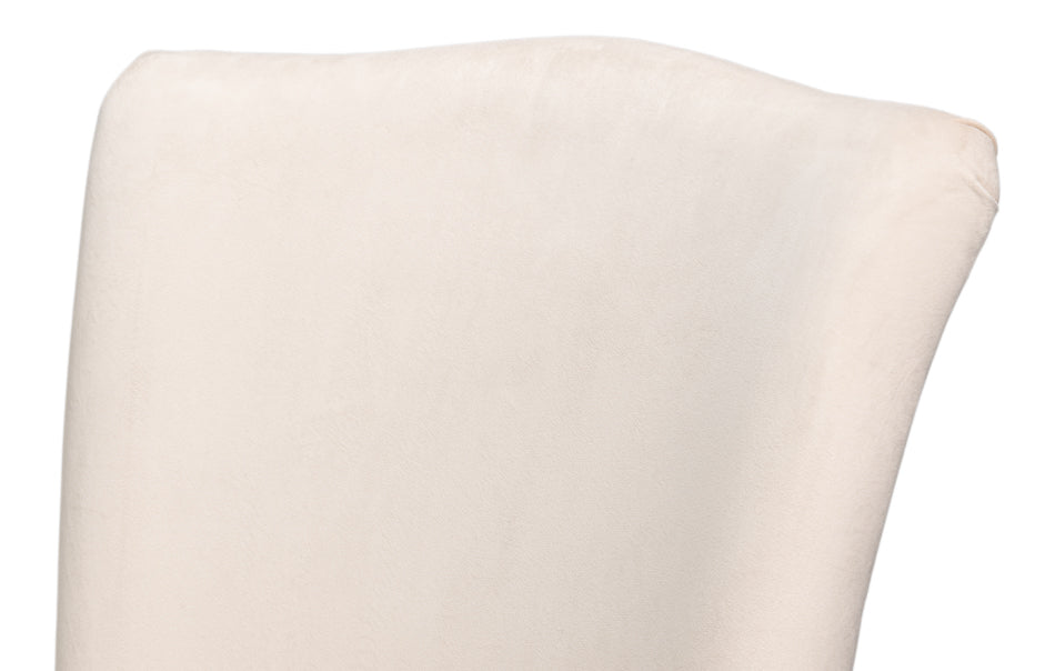 Side Chair Grey Oak Taupe Velvet