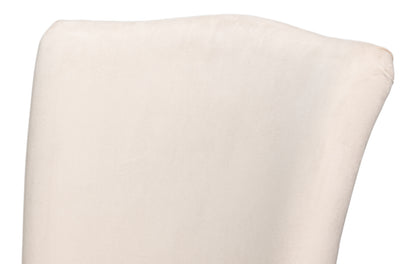 Side Chair Grey Oak Taupe Velvet