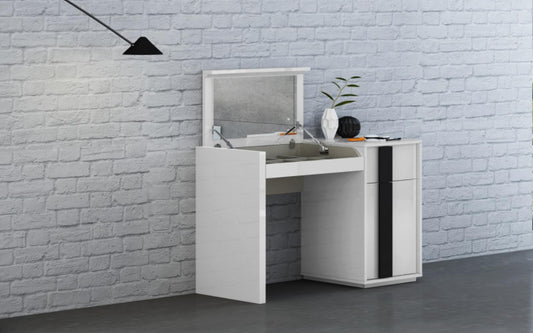 Kimberly Vanity Dresser - White/Black