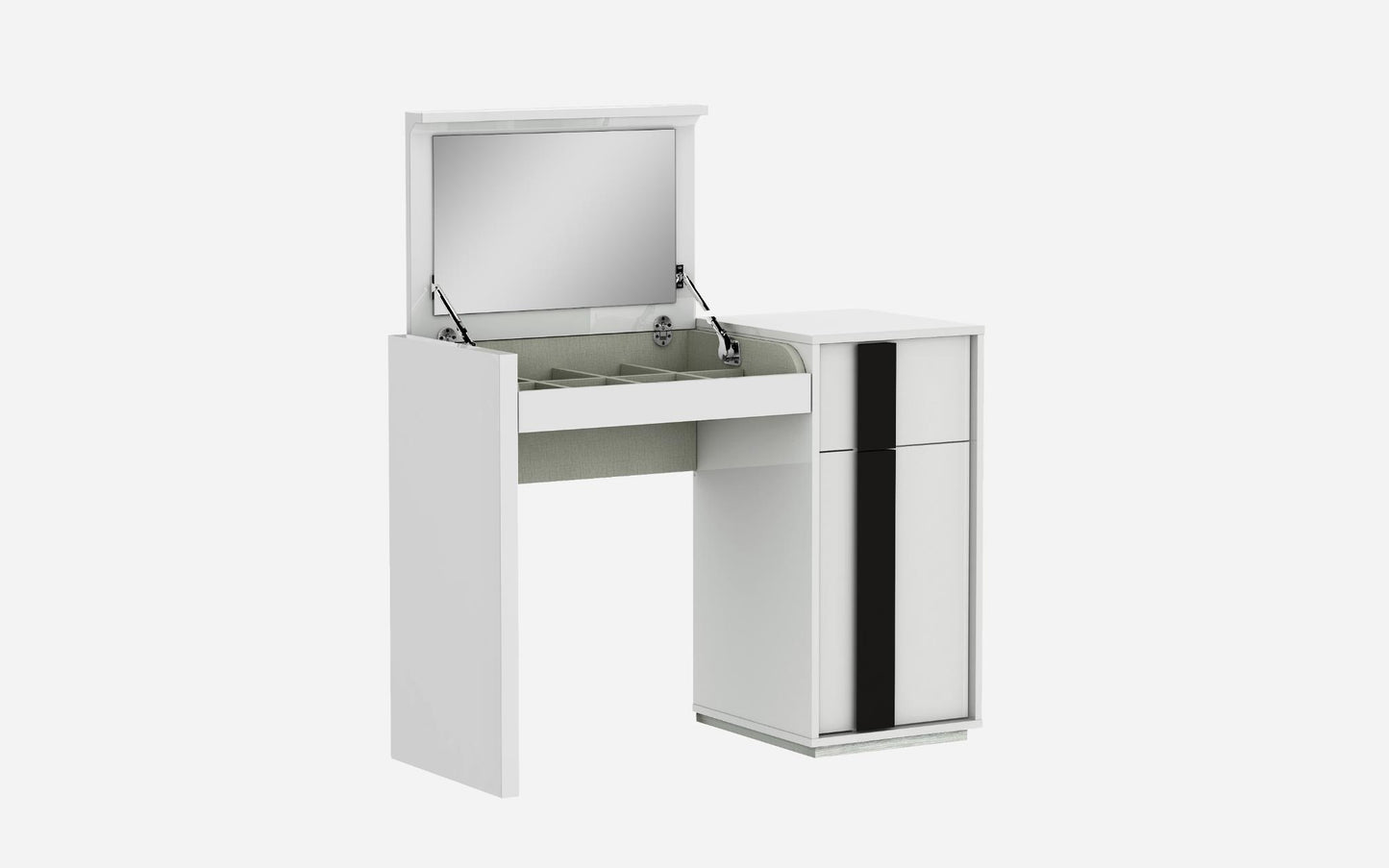 Kimberly Vanity Dresser - White/Black