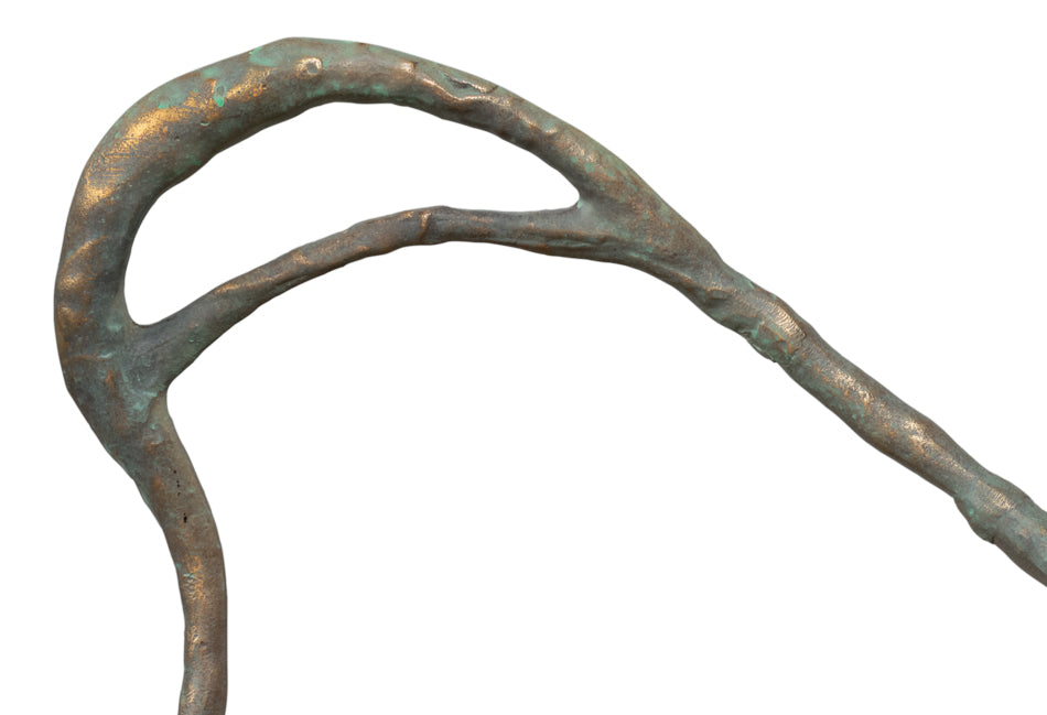 Verdigris Metal Bench
