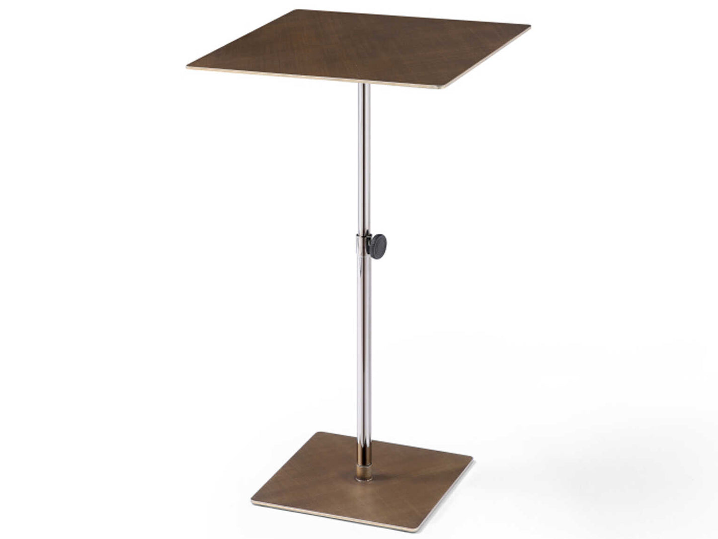 Karley Square Side Table, Bronze Brushed Metal