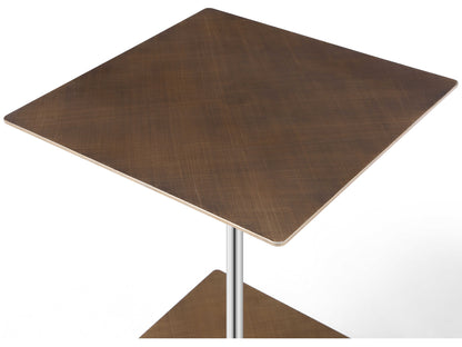 Karley Square Side Table, Bronze Brushed Metal