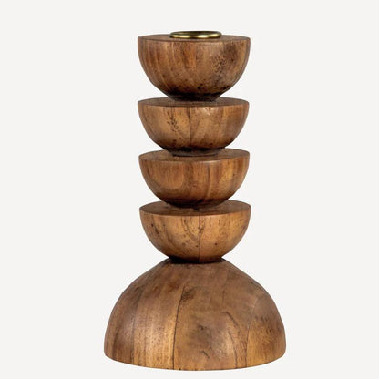 Cupola Candle Holder Large - Acacia
