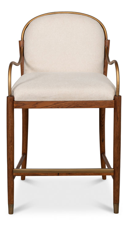 Auden Counter Stool, White