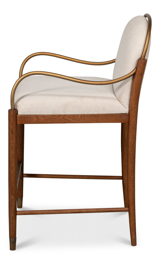 Auden Counter Stool, White