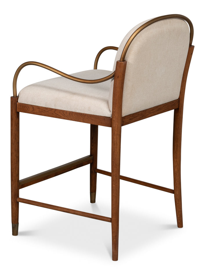 Auden Counter Stool, White