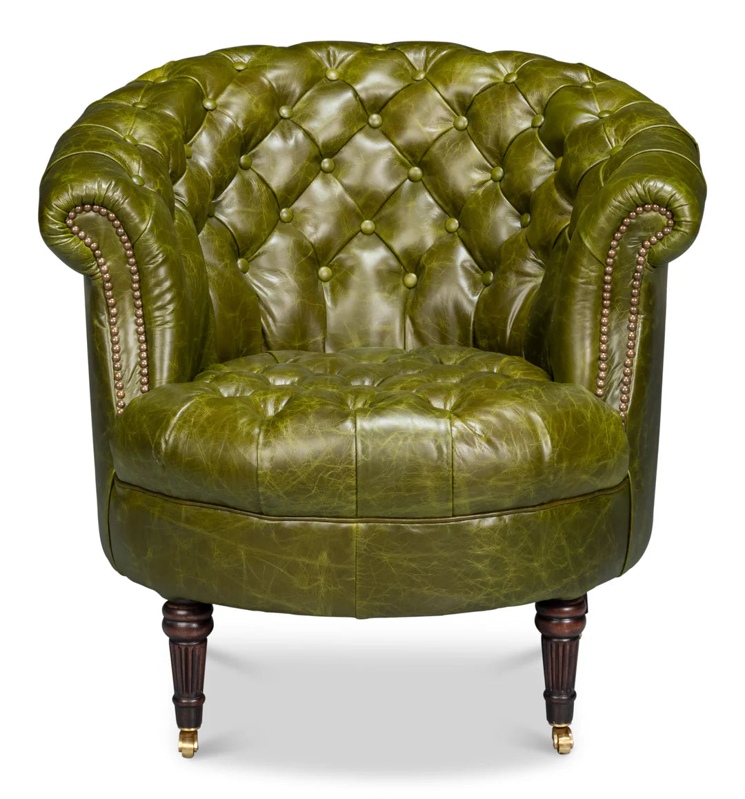 Bastian Armchair-Britain Green Leather