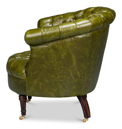 Bastian Armchair-Britain Green Leather