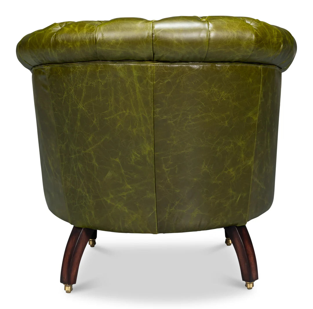 Bastian Armchair-Britain Green Leather