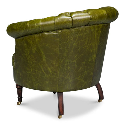 Bastian Armchair-Britain Green Leather