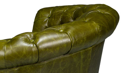Bastian Armchair-Britain Green Leather