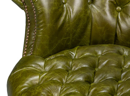 Bastian Armchair-Britain Green Leather