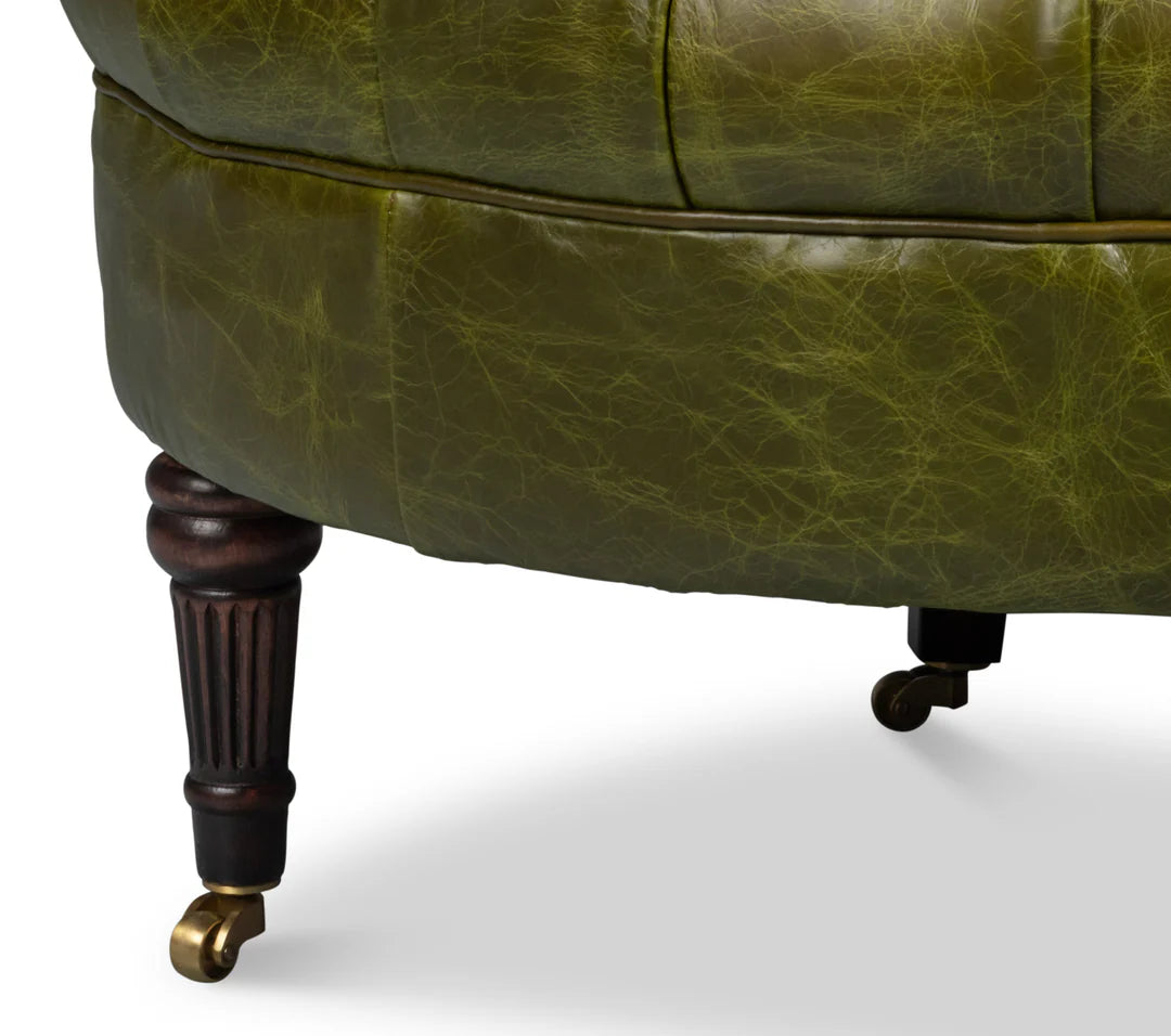 Bastian Armchair-Britain Green Leather