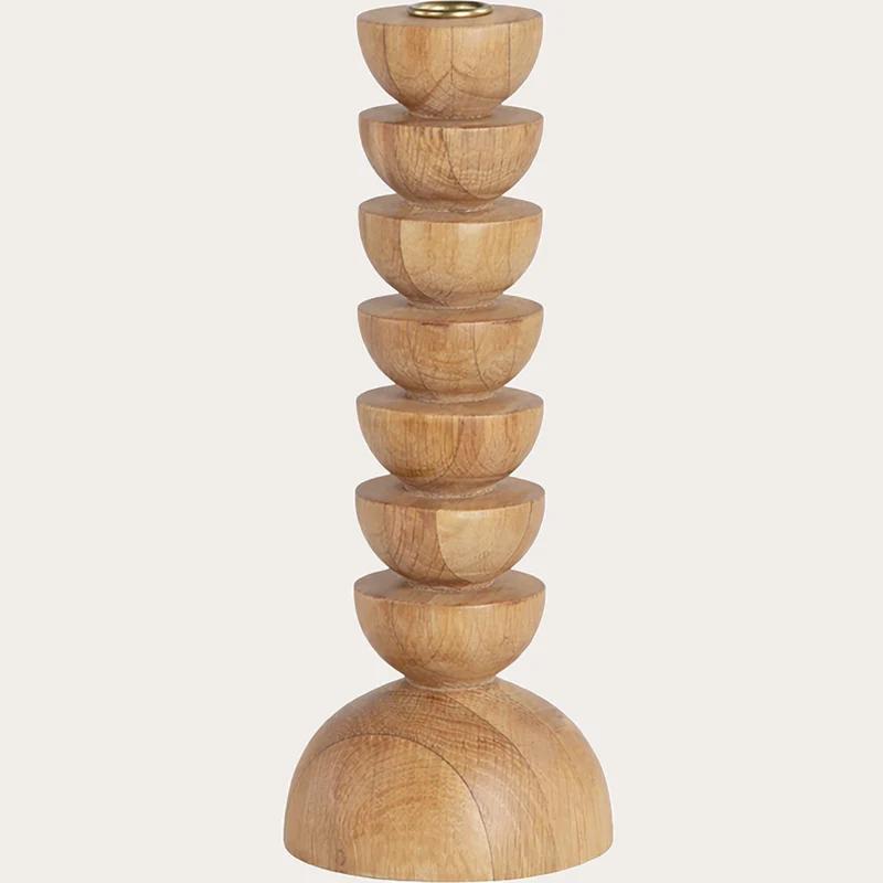 Cupola Candle Holder Medium - Oak