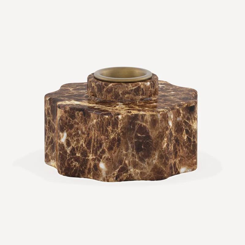 Daisy Candle Holder- Marble