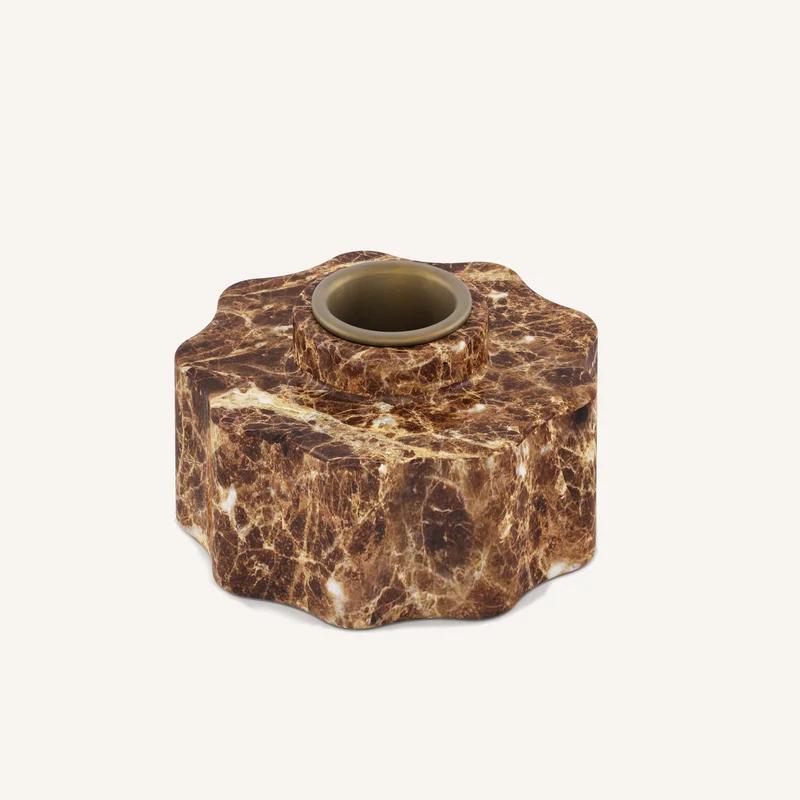 Daisy Candle Holder- Marble